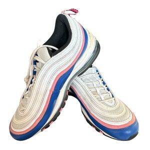 Nike Air Max 97 Athletic Shoes White Blue Pink Men Size 11/Women 13.5 Pre-owned‎